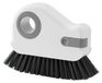Nettoyant pour rainures de fenêtre - Brosse à joints - 2-en-1 avec grattoir dissimulé - Poils durs - Manche ergonomique