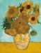 Your Decoration B.V. Kunstdruk Vincent Van Gogh - Vase mit Sonnenblumen 70x90cm