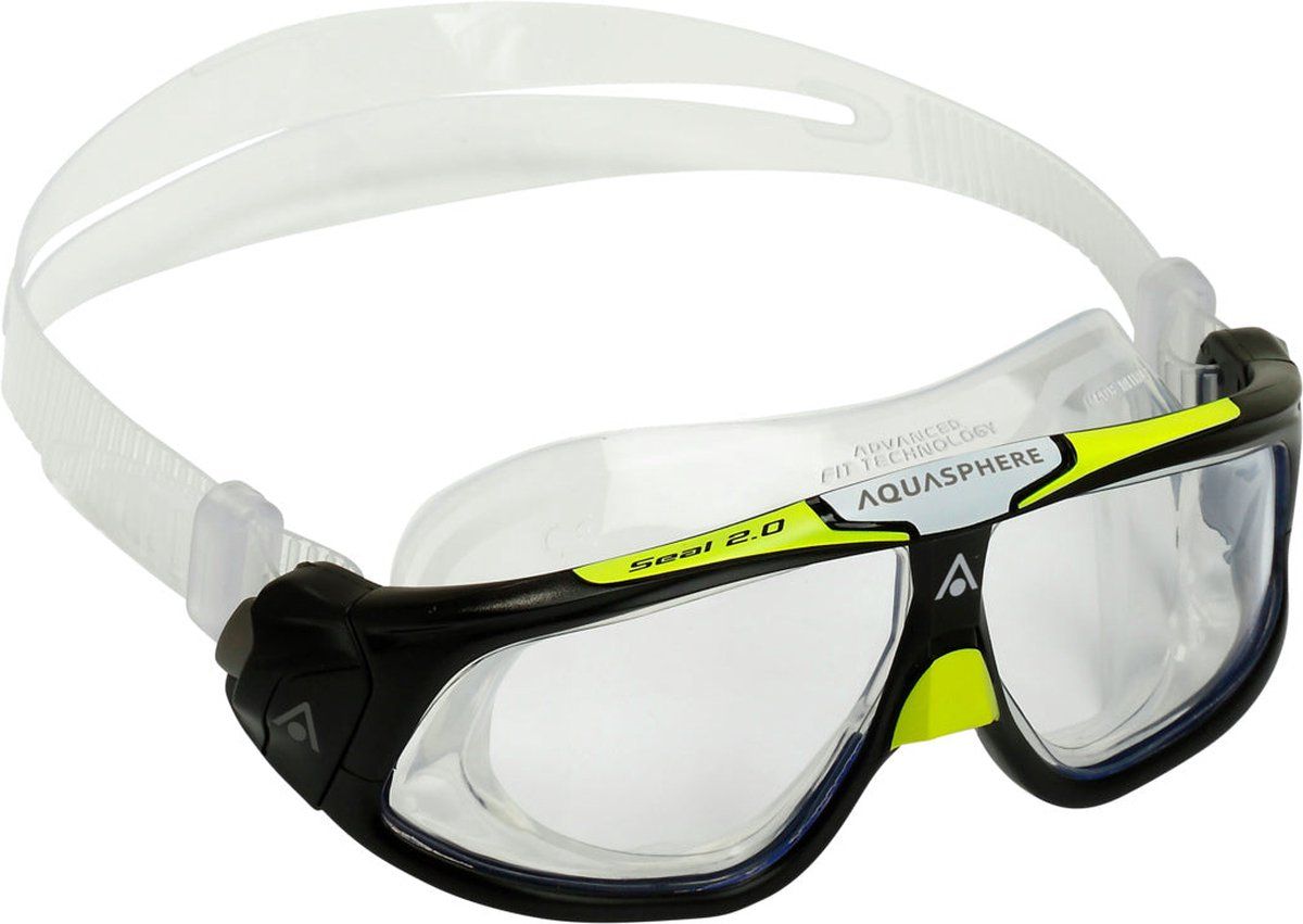 Aquasphere Seal 2.0 Zwembril - Clear Lens - Zwart/Grijs