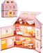Rose Cottage Maison de poupée - Style victorien - Kit de construction - 178 pièces - Bois - Rose - À partir de 14 ans