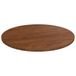 VidaXL Tafelblad rond Ø50x1,5 cm bewerkt massief eikenhout donkerbruin