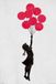 Banksy Poster - Girl Floating - 91.5 x 61 cm - Multicolore