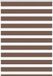Zebra rolgordijn 115x100 cm stofbreedte 110,9cm polyester bruin
