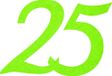 Petra's knutsel-News strooidecoratie, fliz, appelgroen, 18 x 12 x 3 cm, 25 stuks