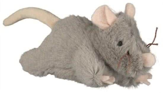 Trixie pluche muis met geluid 15 cm