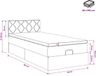 vidaXL Ottomaanse Bed met Matras en LED Donkergrijs 90 x 190 cm