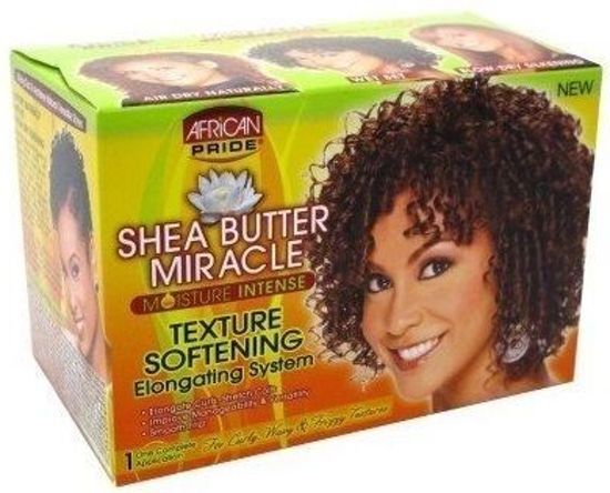 African Pride Shea Butter Miracle Texture Softening elongating system