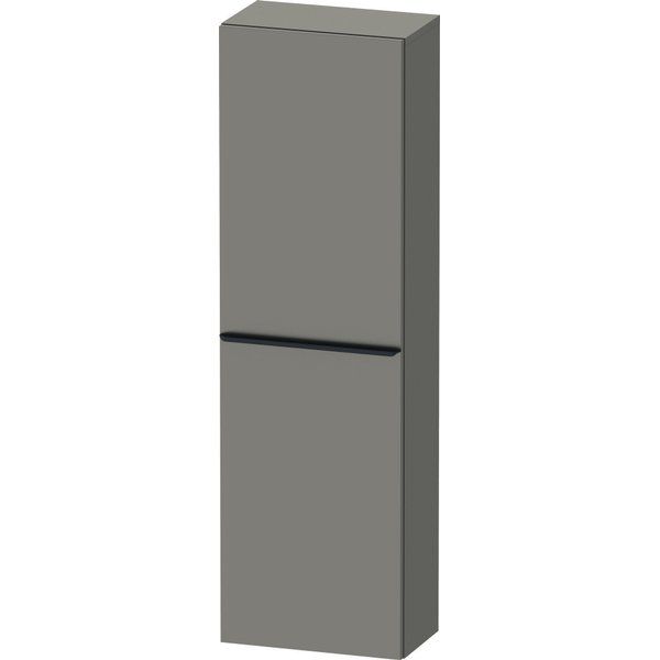 Duravit D-Neo halfhoge kast 40x24x132cm Rechtsdraaiend Basalt Mat de1318r4343