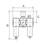 Riegler FUM 621 M-10 WE 3-delig »FUTURA-mini«
