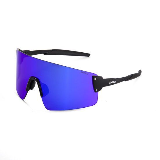 SINNER Snap Sport Zonnebril - Zwart/Blauw - Unisex