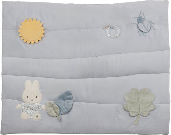 Little Dutch Nijntje x Little Dutch - Boxkleed - Lucky Leaves - Blauw