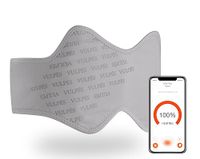 Vulpés HeatBelt Pro – Verwarmende Lendenriem | Geavanceerde Infraroodwarmte | Organisch Bamboe | Ultralicht | Voor Rug, Bekken & Nieren | Smartphonebediening | 5.000mAh Batterij | S [70-90 cm]