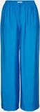 Moss Copenhagen MSCHAudia Pants - Dames - Blauw - Maat XS (34) - Regular Fit - High Waist - Lente/Zomer 2024