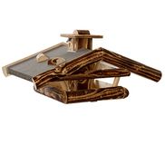 Dehner Natura wildvogelvoederhuis, wenedelsteen 76 x 55 x 32 cm, hout, gevlamd.