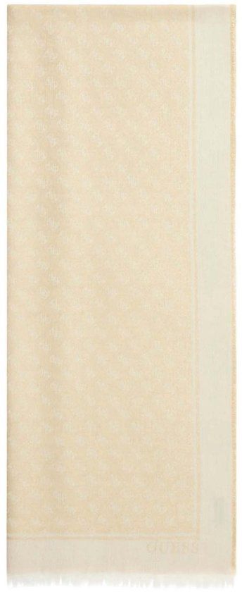 Guess Sjaal 90x180 Dames - Ivory - Rechthoekig - One Size