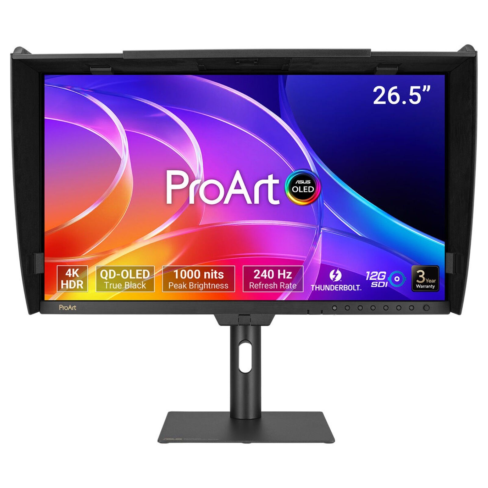 ASUS ProArt OLED PA27USD computer monitor 67,3 cm (26.5\") 3840 x 2160 Pixels 4K Ultra HD QD-OLED Zwart
