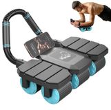 Abdominal Roller avec Retour Automatique et 8 Supports de Coudes