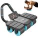 Abdominal Roller avec Retour Automatique et 8 Supports de Coudes
