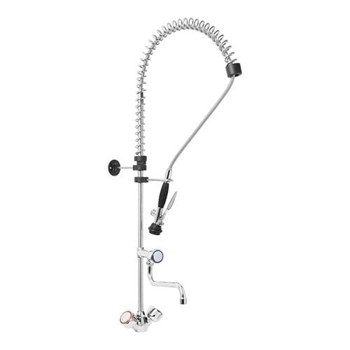 Voorspoel-douche met kraan - RVS - 1/2" - 111x100 cm