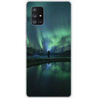 Samsung Galaxy A71 5G Aurores boreales Bedrukt siliconen hoesje