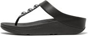 FitFlop Dames teenslippers Fino Mirror-Dome leren teenslippers met teenband HW8