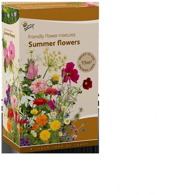 Buzzy Strooidoosje Friendly Flowers Zomerbloemen 15m2