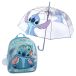 Cerda Stitch Sac à dos enfant Fantasy et parapluie transparent coupe-vent avec ouverture manuelle et haute résistance au vent Stitch