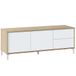 Habitdesign TV-kast Brooklyn Canadees eiken en wit 130 cm