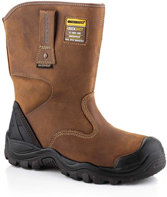 Merkloos Buckler Boots Buckshot werklaars BSH010 S3 - Donkerbruin - 40