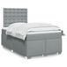 Maison Exclusive - Lit boxspring avec matelas, gris clair, 120x190 cm, rembourré