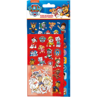Paw Patrol Paper Projects Paw Patrol bijpassende stickerset, bevat 3 soorten stickers, perfect voor decoratie en scrapbooking, blauw/rood, 24,5 cm x 11 cm