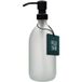 Icecat Distributeur de savon en verre blanc