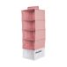 Pantone™ Ruimtebesparende kledingkastorganizer om op te hangen, met 5 vakken voor kleding en accessoires, verticaal, opvouwbaar, scheidingswanden voor de binnenkast, opslag en kleding, 84 x 30 x 30 cm