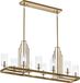 Kichler LED Kroonluchter | 10X E14 Max 40W | Dimbaar | Brushed Natural Brass