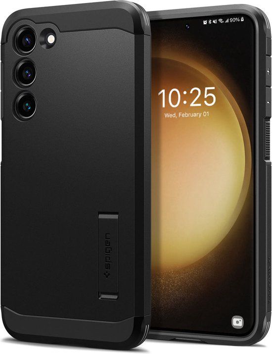 Spigen Tough Armor Back Cover Zwart Geschikt voor Samsung Galaxy S23