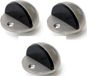 Dulimex Butée de porte/amortisseur de porte - 3x - D45mm - Acier inoxydable - Argent