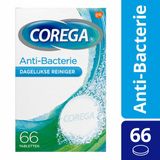 Corega Reinigingstabletten Anti-bacterie - 3 x 66 stuks - Voordeelverpakking