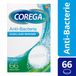 Corega Reinigingstabletten Anti-bacterie - 3 x 66 stuks - Voordeelverpakking