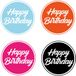 Bellatio Decorations Happy Birthday bierviltjes / onderzetters - 40 stuks - D10 cm