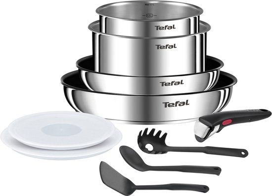 Tefal Ingenio 10-delige pannenset - Roestvrijstaal