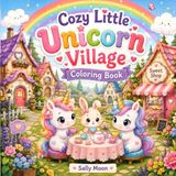 Cozy Little Unicorn Village Coloring Book
