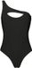 Black Premium by EMP Zwart zwempak met asymmetrische schouder - Dames - M