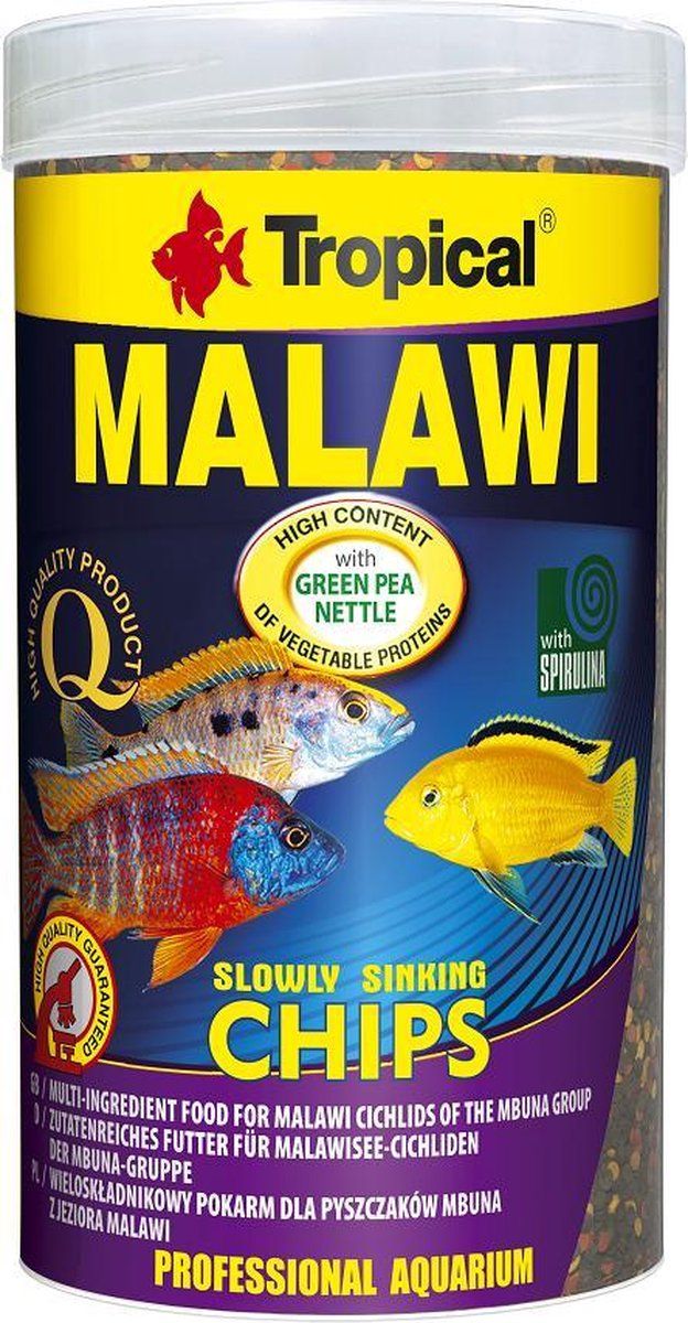 Tropical Malawi Chips 250ml | Malawi Visvoer | Aquarium Visvoer