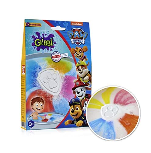 Simba Glibbi Paw Patrol badbom - badspeelgoed - kleurrijk schuim voor de badkuip - magisch kleureffect - badplezier - vanaf 3 jaar