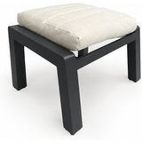 Sens-line Hocker Valentina - Aluminium - Antraciet
