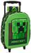 Safta Minecraft Sac à dos à roulettes 8.91l Vert Enfants