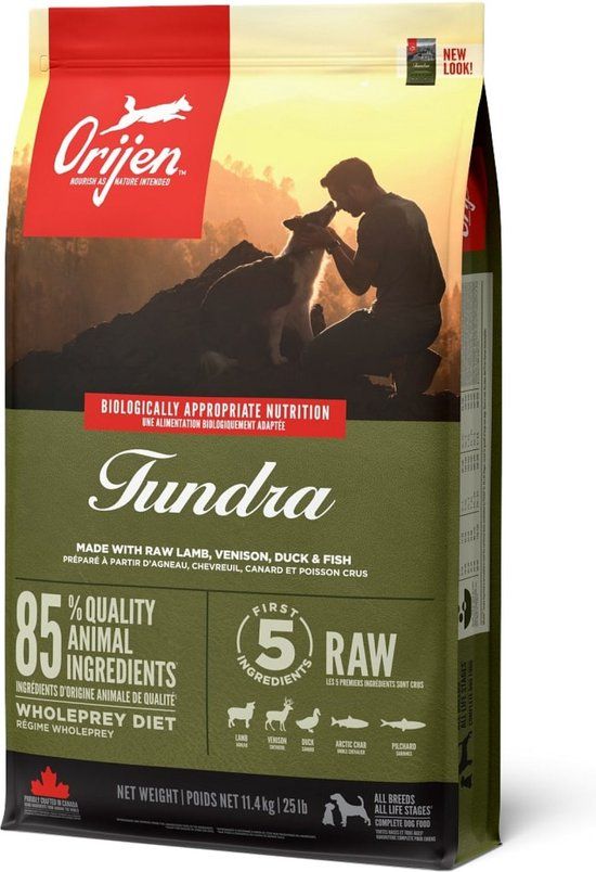 Orijen Whole Prey Tundra Dog - Geit & Zwijn - Hondenvoer - 11.4 kg