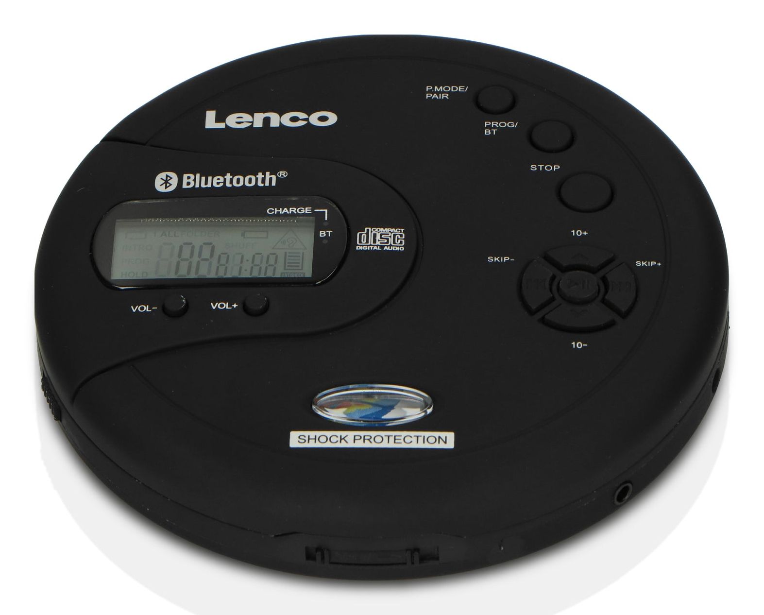 Lenco CD-300BK Discman - Draagbare Bluetooth CD-MP3 Speler - Zwart