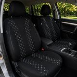 Bremer Sitzbezüge Autostoelhoezen voor Honda CR-V BJ 2006-12 – Stoelhoezen voor bestuurder en passagier in Zwart/Wit