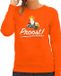 Bellatio Decorations Shoppartners Bv Koningsdag sweater Proost - oranje - dames - L